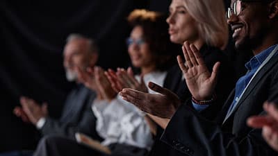 Individual feeling empowered and confident